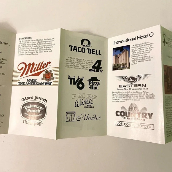 Vintage New Orleans Tour Brochures Holiday Inn Crowne Plaza and Jazz Festival - Picture 12 of 16